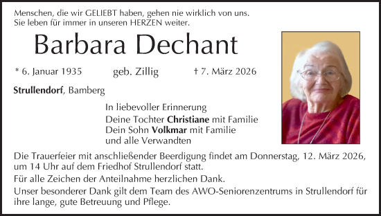 Anzeige von Barbara Dechant von MGO