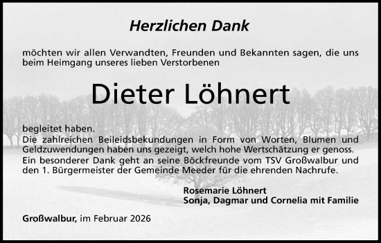 Anzeige von Dieter Löhnert von MGO
