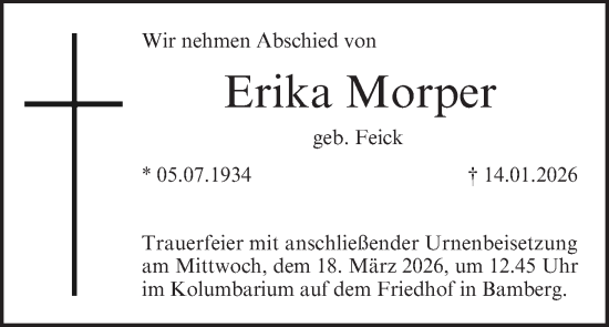Anzeige von Erika Morper von MGO