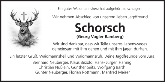 Anzeige von Georg Vogler von MGO