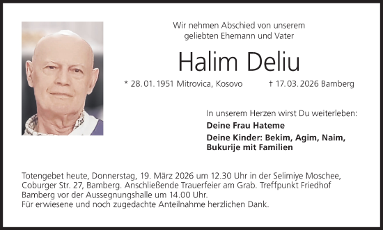 Anzeige von Halim Deliu von MGO