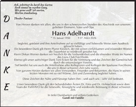 Anzeige von Hans Adelhardt von MGO