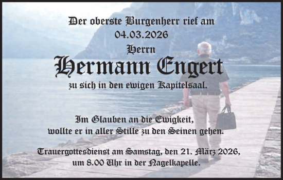 Anzeige von Hermann Engert von MGO