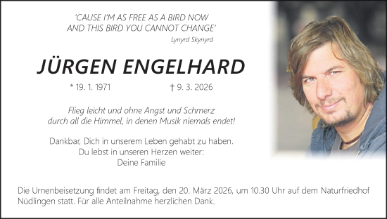 Anzeige von Jürgen Engelhard von MGO