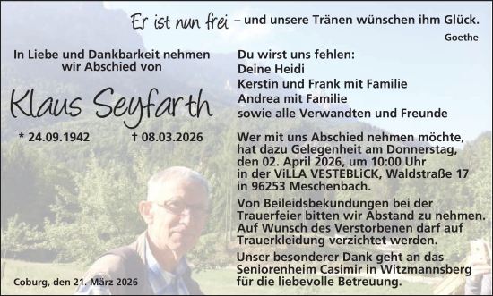 Anzeige von Klaus Septarth von MGO