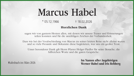 Anzeige von Marcus Habel von MGO