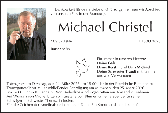 Anzeige von Michael Christel von MGO