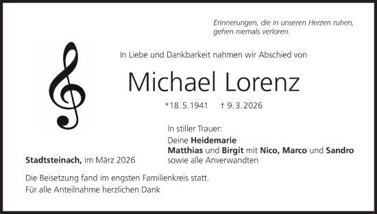 Anzeige von Michael Lorenz von MGO