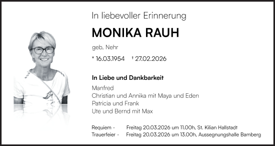 Anzeige von Monika Rauh von MGO