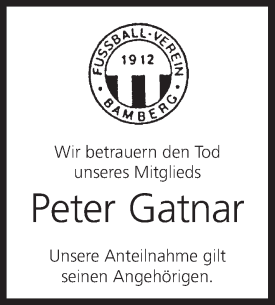 Anzeige von Peter Gatnar von MGO