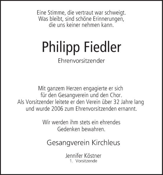 Anzeige von Philipp Fiedler von MGO