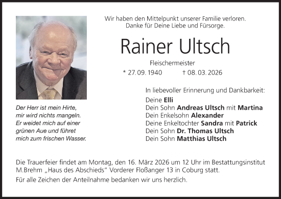 Anzeige von Rainer Ultsch von MGO