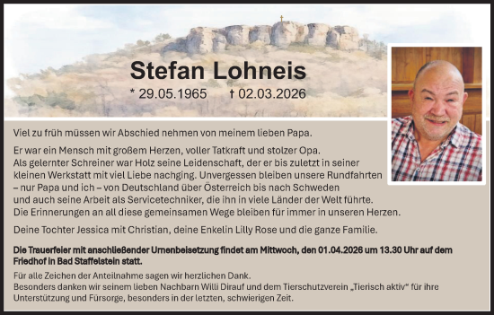 Anzeige von Stefan Lohneis von MGO