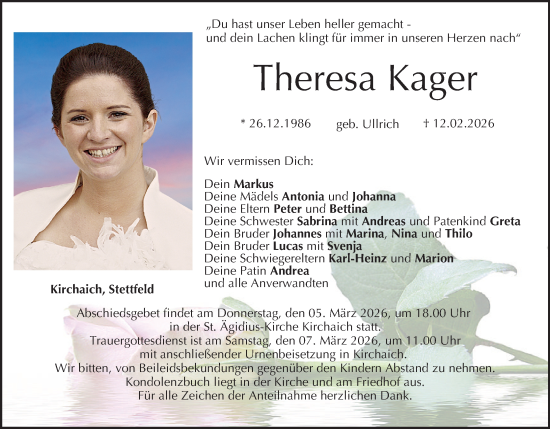 Anzeige von Theresa Kager von MGO