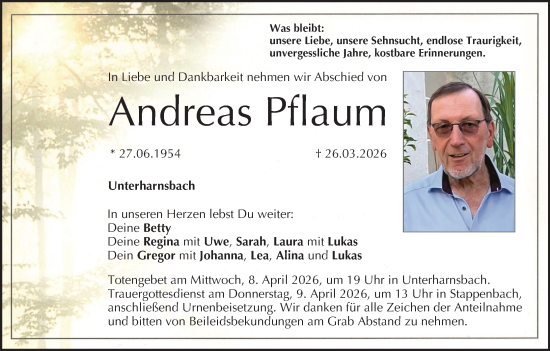 Anzeige von Andreas Pflaum von MGO