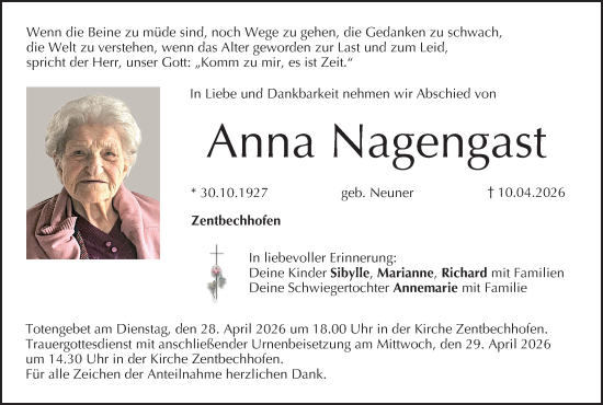 Anzeige von Anna Nagengast von MGO