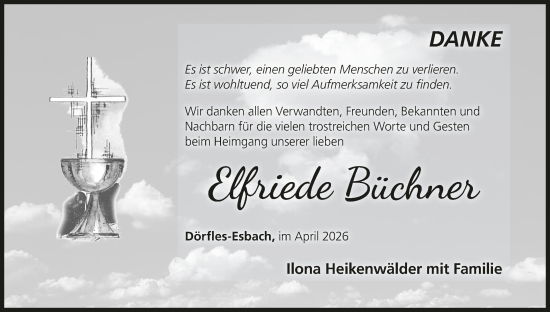 Anzeige von Elfriede Büchner von MGO