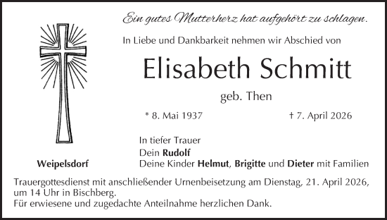 Anzeige von Elisabeth Schmitt von MGO