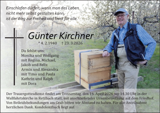 Anzeige von Günter Kirchner von MGO