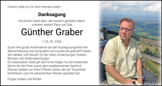 Anzeige von Günther Graber von MGO