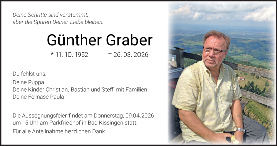 Anzeige von Günther Graber von MGO