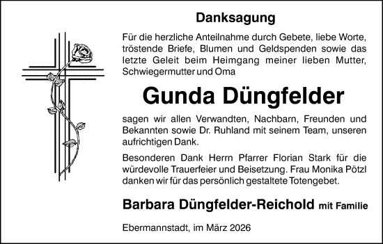 Anzeige von Gunda Düngfelder von MGO