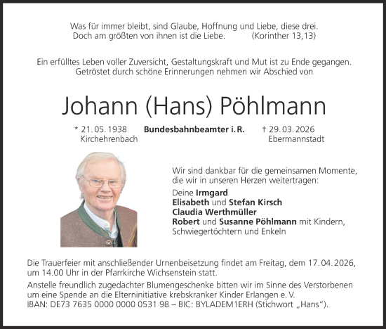 Anzeige von Johann Pöhlmann von MGO