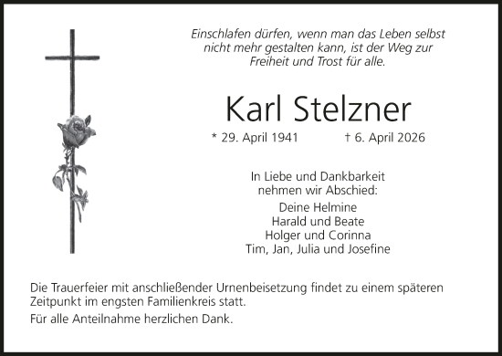 Anzeige von Karl Stelzner von MGO