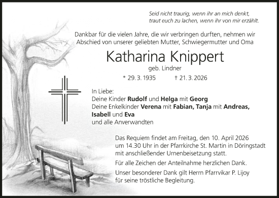 Anzeige von Katharina Knippert von MGO