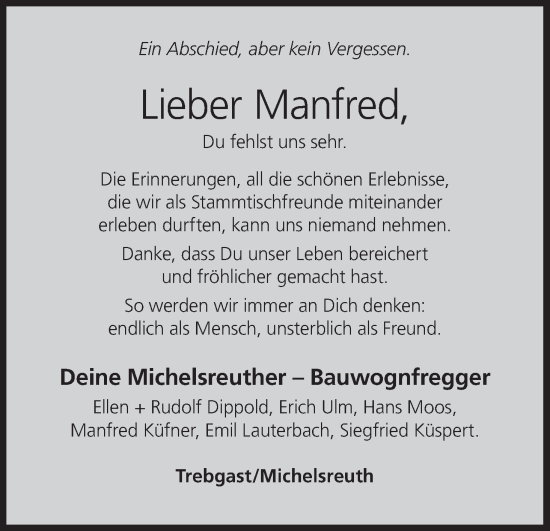 Anzeige von Manfred  von MGO