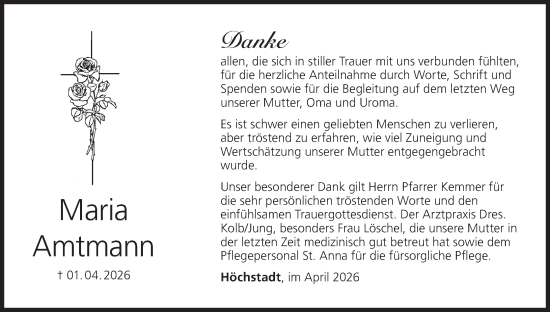 Anzeige von Maria Amtmann von MGO