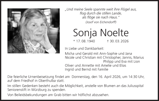 Anzeige von Sonja Noelte von MGO