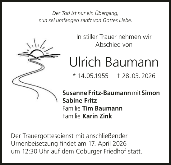 Anzeige von Ulrich Baumann von MGO