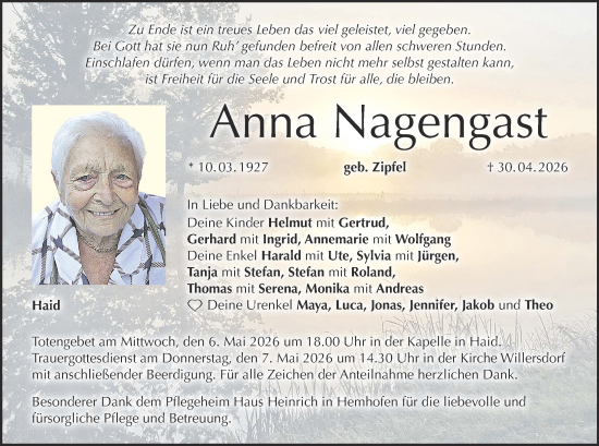 Anzeige von Anna Nagengast von MGO