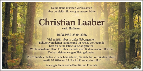 Anzeige von Christian Laaber von MGO