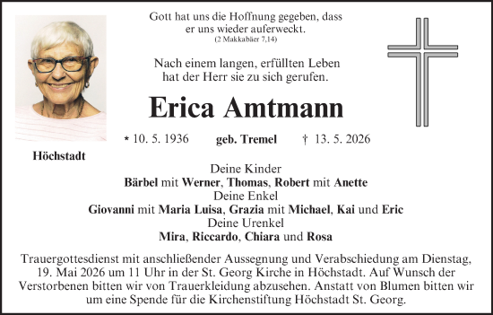 Anzeige von Erica Amtmann von MGO