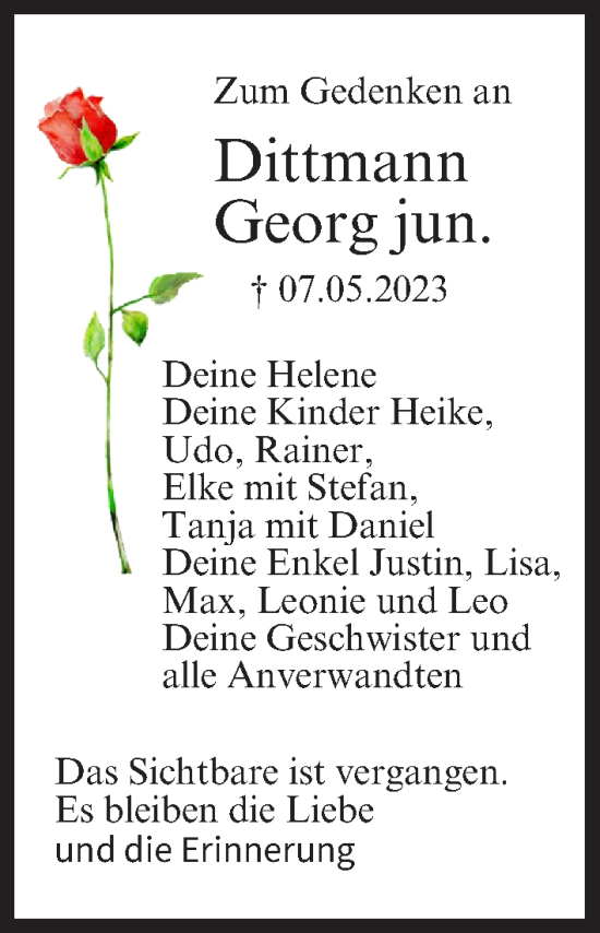 Anzeige von Georg Dittmann von MGO