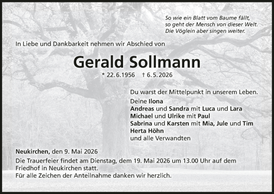Anzeige von Gerald Sollmann von MGO