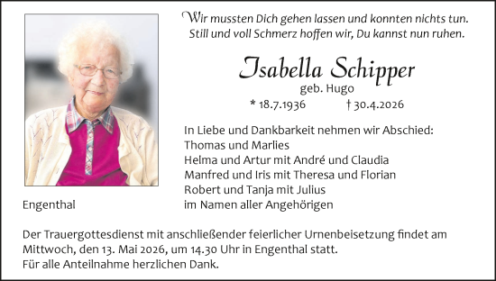 Anzeige von Isabella Schipper von MGO