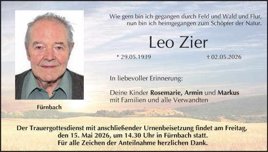 Anzeige von Leo Zier von MGO