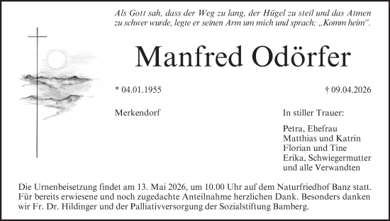 Anzeige von Manfred Odörfer von MGO