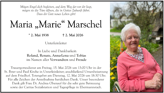 Anzeige von Maria Marschel von MGO
