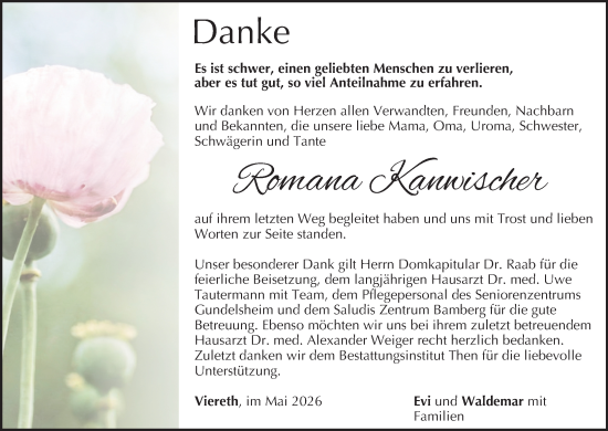 Anzeige von Romana Kanwischer von MGO