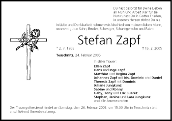 Anzeige von Stefan Zapf von MGO