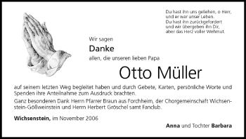 Anzeige von Otto Müller von MGO