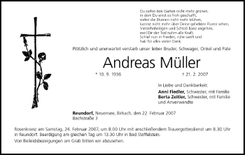 Anzeige von Andreas Müller von MGO