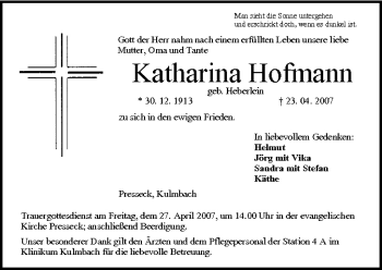 Anzeige von Katharina Hofmann von MGO
