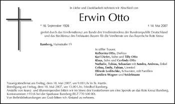 Anzeige von Erwin Otto von MGO