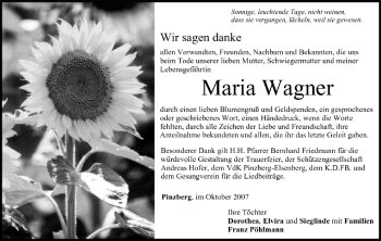 Anzeige von Maria Wagner von MGO