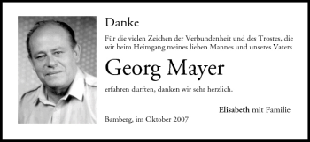Anzeige von Georg Mayer von MGO